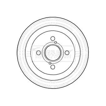 Tambour de frein BORG & BECK BBR7219