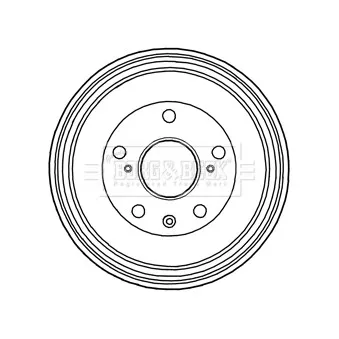 Tambour de frein BORG & BECK BBR7220