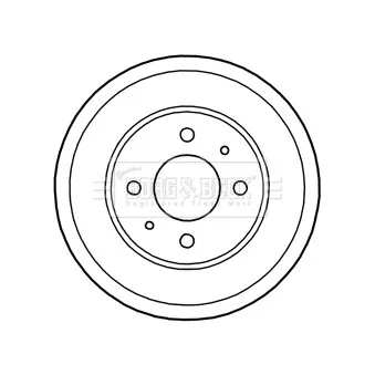Tambour de frein BORG & BECK BBR7222