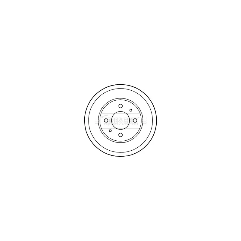 Tambour de frein BORG & BECK BBR7222