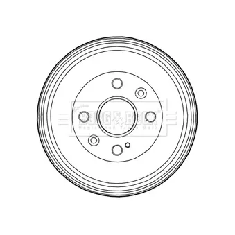 Tambour de frein BORG & BECK BBR7223