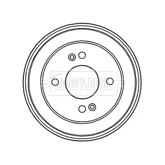 Tambour de frein BORG & BECK BBR7224