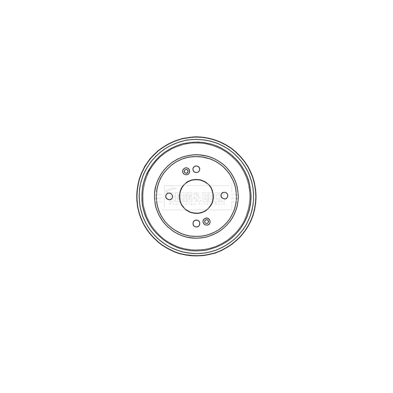 Tambour de frein BORG & BECK BBR7224
