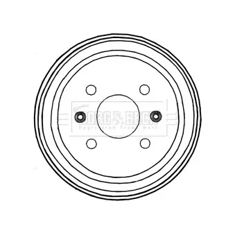 Tambour de frein BORG & BECK BBR7228