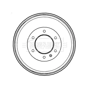 Tambour de frein BORG & BECK BBR7229