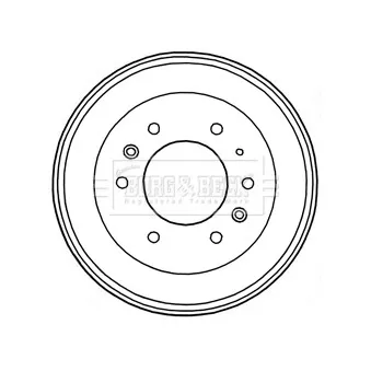 Tambour de frein BORG & BECK BBR7230