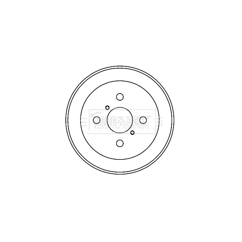 Tambour de frein BORG & BECK BBR7231