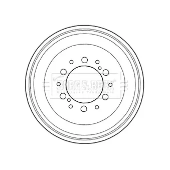 Tambour de frein BORG & BECK BBR7232