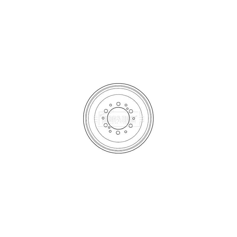 Tambour de frein BORG & BECK BBR7232