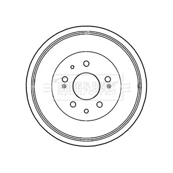 Tambour de frein BORG & BECK