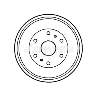 Tambour de frein BORG & BECK BBR7234