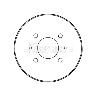 Tambour de frein BORG & BECK BBR7235