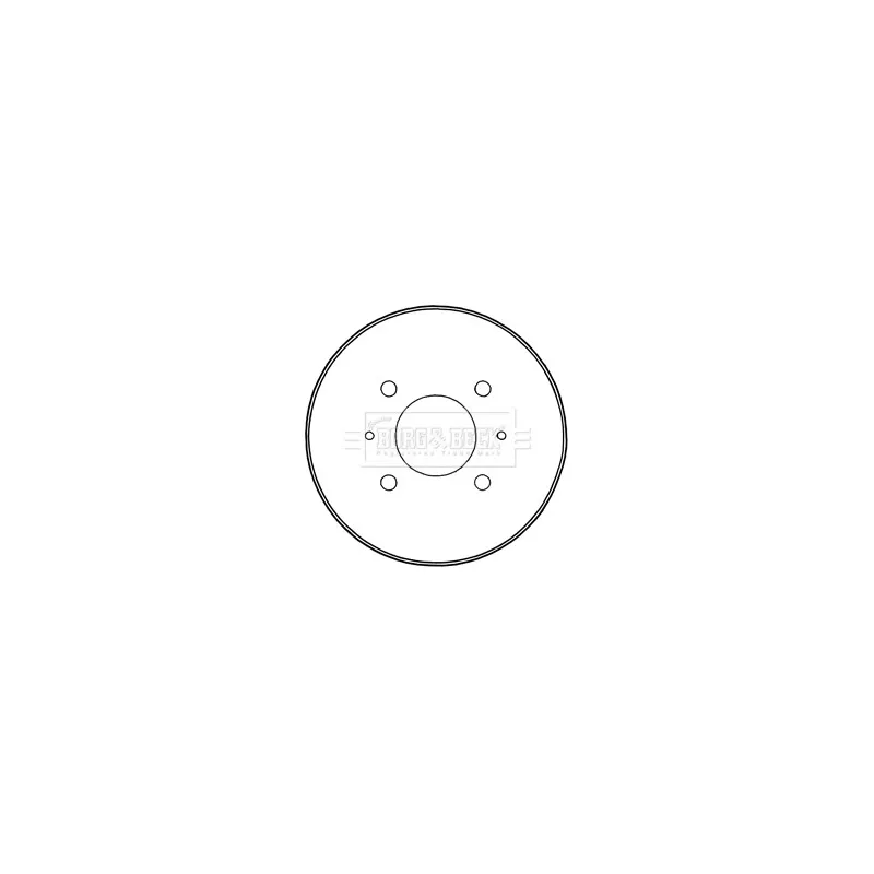 Tambour de frein BORG & BECK BBR7235