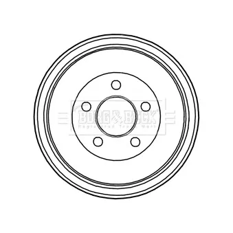 Tambour de frein BORG & BECK BBR7236