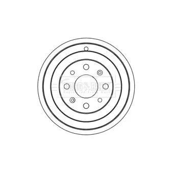 Tambour de frein BORG & BECK BBR7237