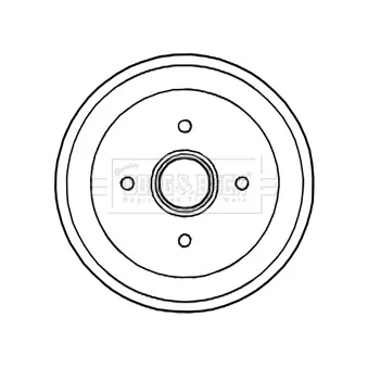 Tambour de frein BORG & BECK BBR7238