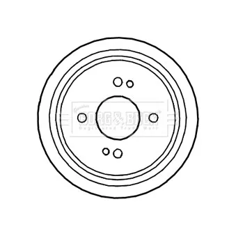 Tambour de frein BORG & BECK BBR7241