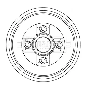 Tambour de frein BORG & BECK BBR7243