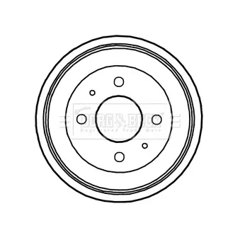 Tambour de frein BORG & BECK BBR7244