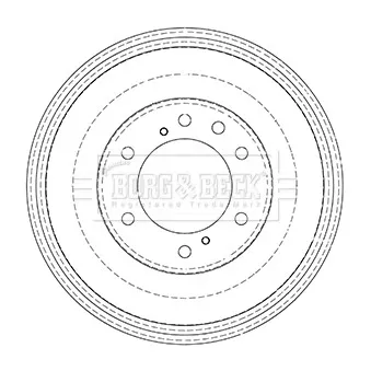 Tambour de frein BORG & BECK BBR7245