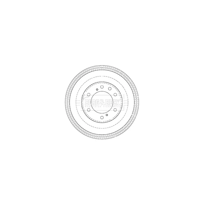 Tambour de frein BORG & BECK BBR7245