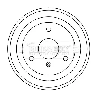 Tambour de frein BORG & BECK BBR7248