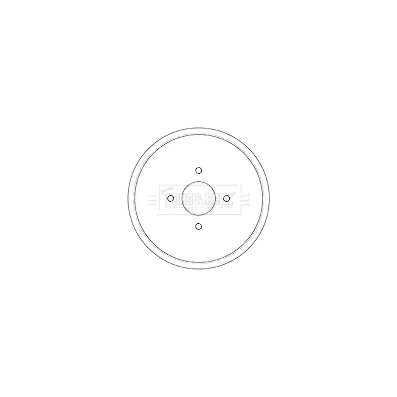 Tambour de frein BORG & BECK BBR7252