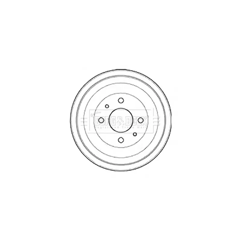 Tambour de frein BORG & BECK BBR7253