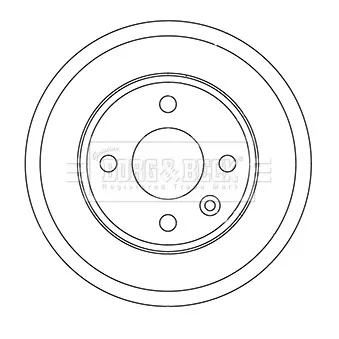 Tambour de frein BORG & BECK BBR7257