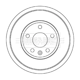 Tambour de frein BORG & BECK BBR7258