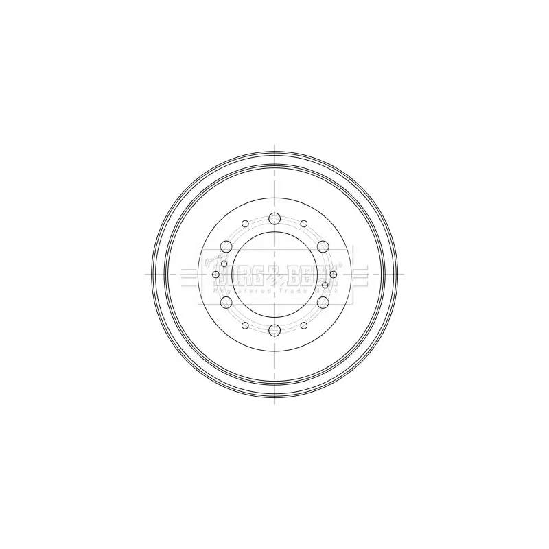 Tambour de frein BORG & BECK BBR7261