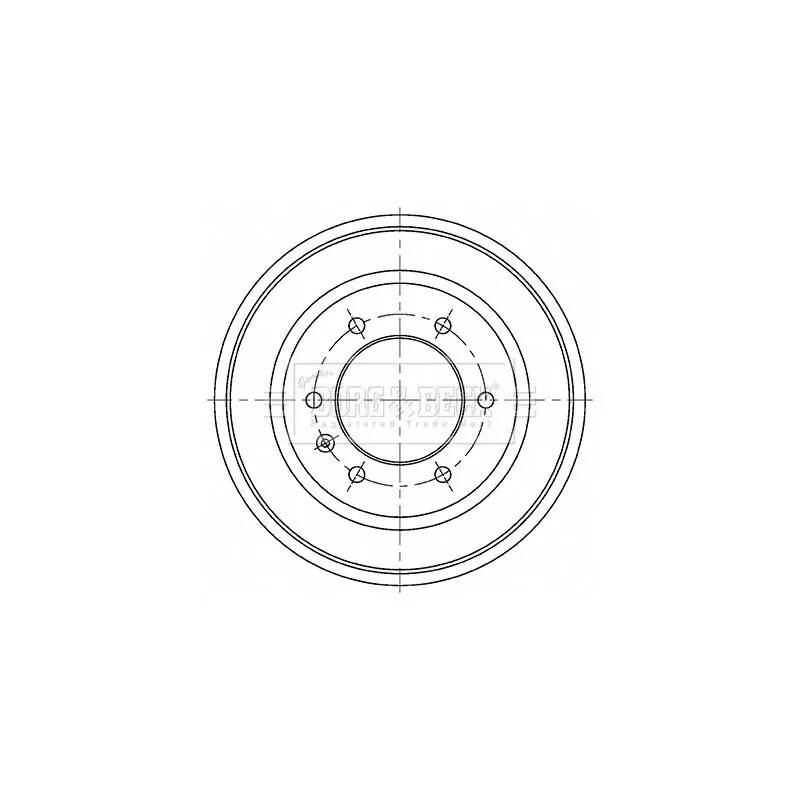 Tambour de frein BORG & BECK BBR7272