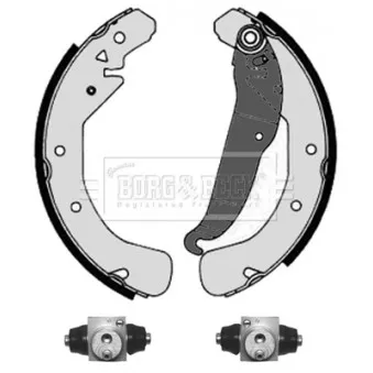 Kit de freins arrière (prémontés) BORG & BECK BBS1011K
