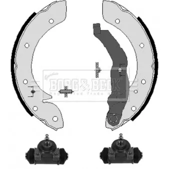 Kit de freins arrière (prémontés) BORG & BECK BBS1035K