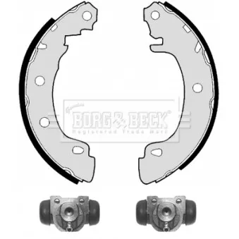 Kit de freins arrière (prémontés) BORG & BECK BBS1036K