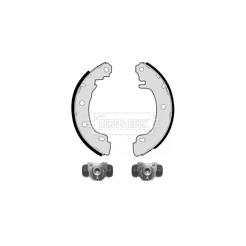 Kit de freins arrière (prémontés) BORG & BECK BBS1036K
