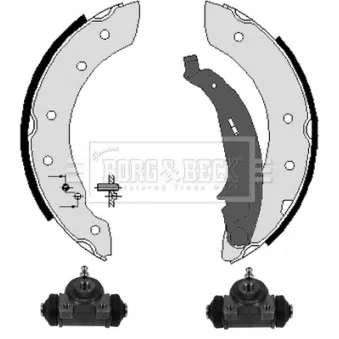 Kit de freins arrière (prémontés) BORG & BECK BBS1039K