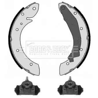 Kit de freins arrière (prémontés) BORG & BECK BBS1046K