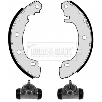 Kit de freins arrière (prémontés) BORG & BECK BBS1052K