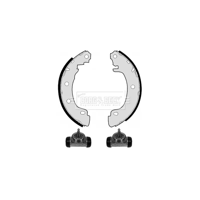 Kit de freins arrière (prémontés) BORG & BECK BBS1052K
