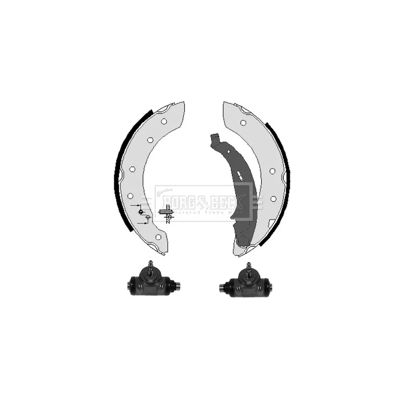 Kit de freins arrière (prémontés) BORG & BECK BBS1055K