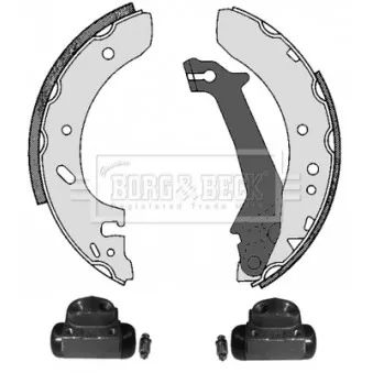 Kit de freins arrière (prémontés) BORG & BECK BBS1059K