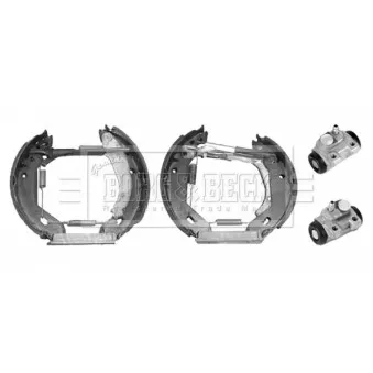 Kit de freins arrière (prémontés) BORG & BECK BBS1065K
