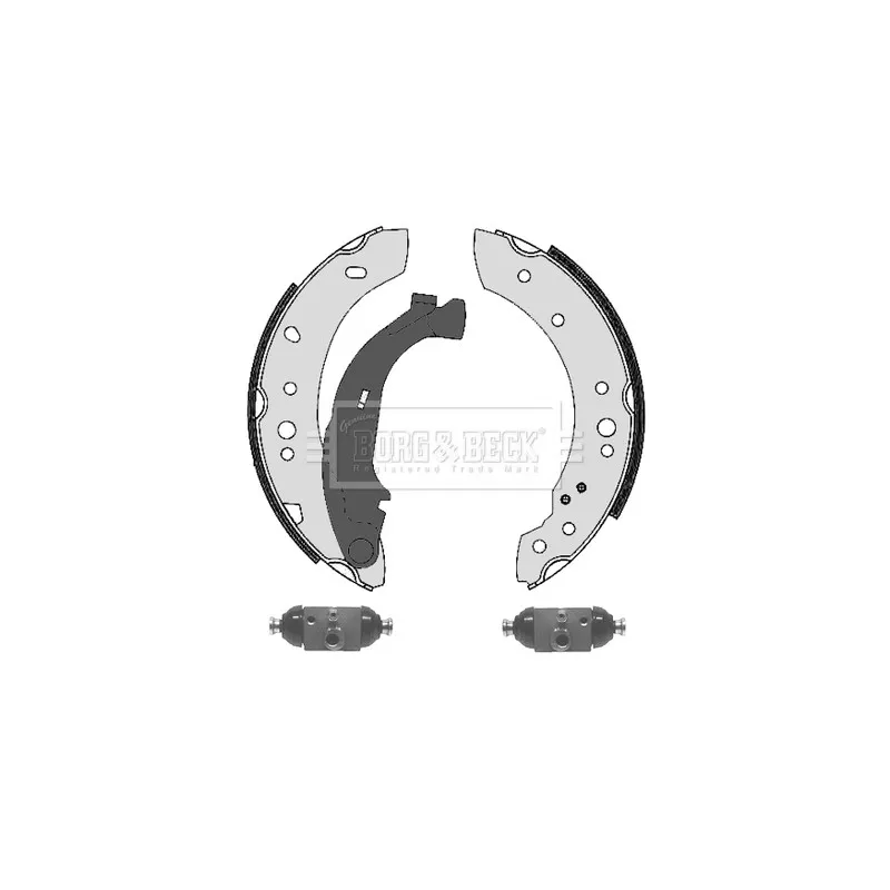 Kit de freins arrière (prémontés) BORG & BECK BBS1071K
