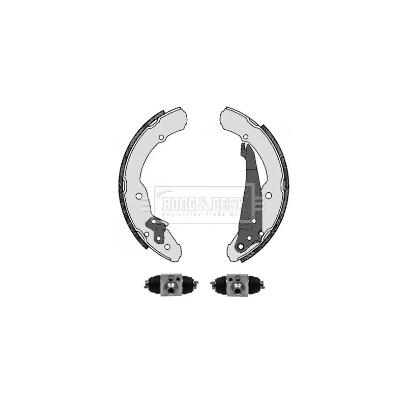 Kit de freins arrière (prémontés) BORG & BECK BBS1072K