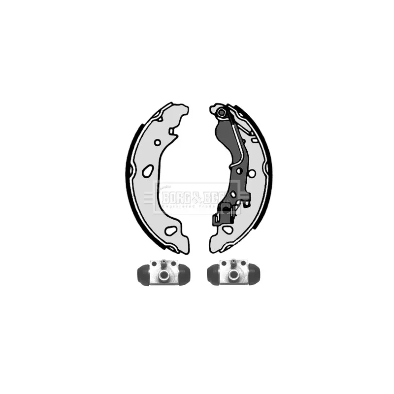 Kit de freins arrière (prémontés) BORG & BECK BBS1078K