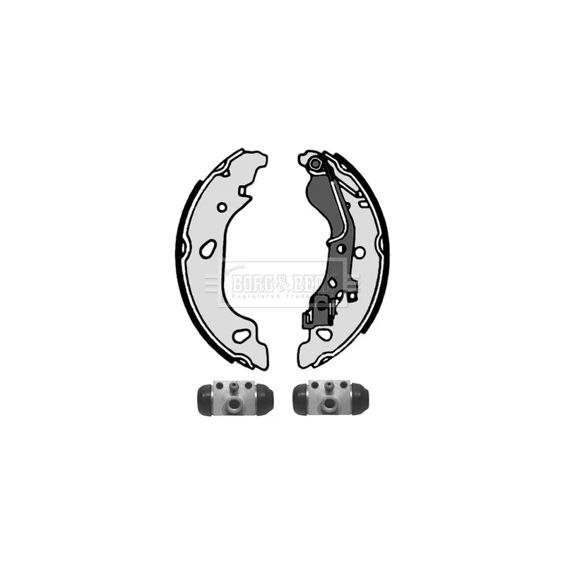Kit de freins arrière (prémontés) BORG & BECK BBS1079K