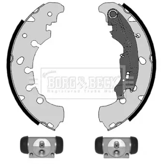 Kit de freins arrière (prémontés) BORG & BECK BBS1081K