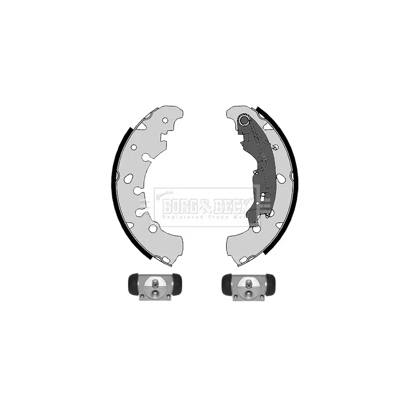 Kit de freins arrière (prémontés) BORG & BECK BBS1081K