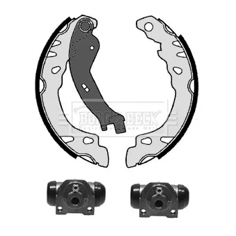 Kit de freins arrière (prémontés) BORG & BECK BBS1086K